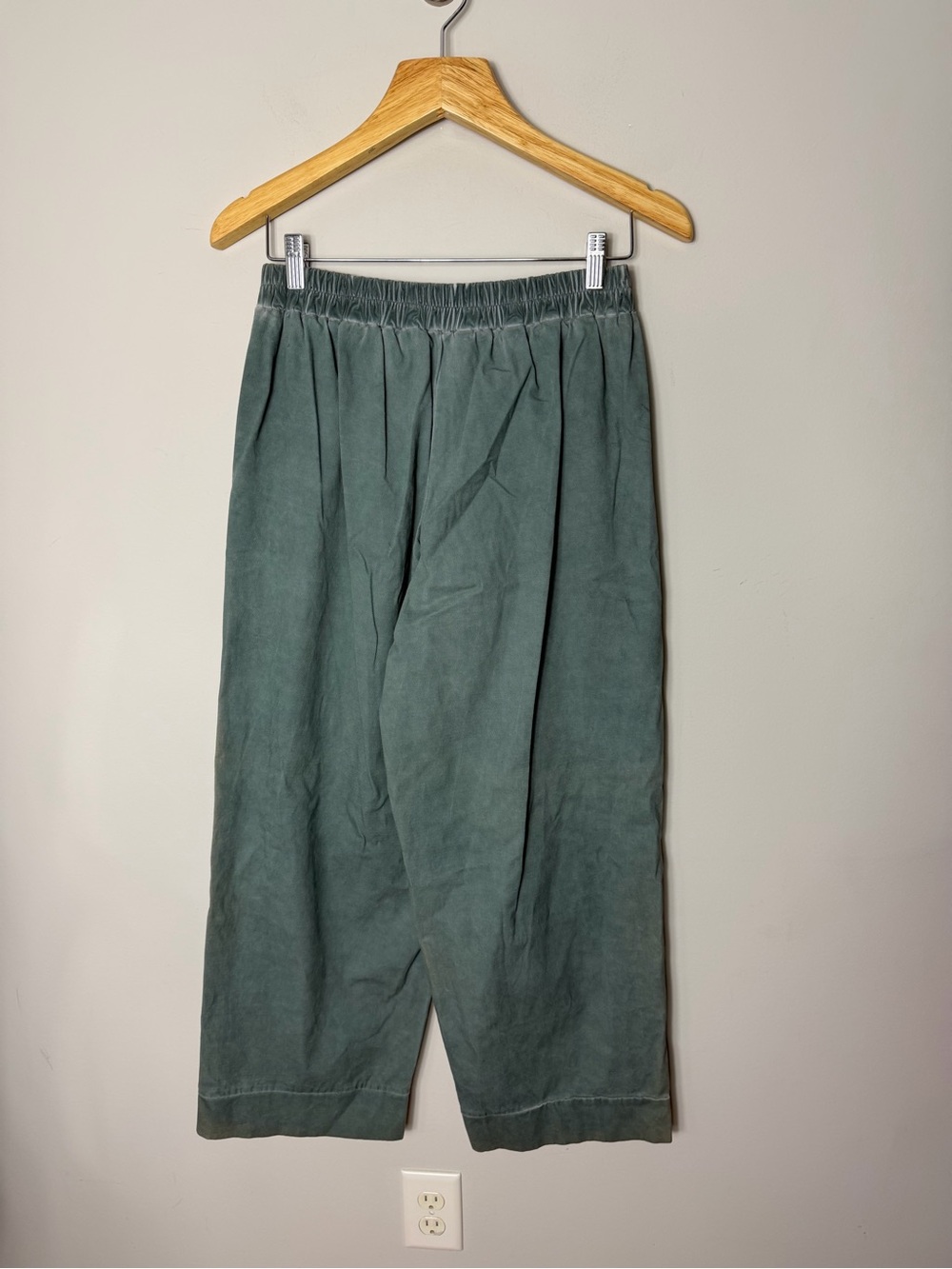 Luukaa Cargo Pants Cotton Green Stone washed Size 10 Women’s - Picture 6 of 10